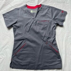 BIG scrub top / XS / grey